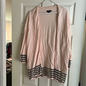 Alfani Pink and Black Cardigan Sweater